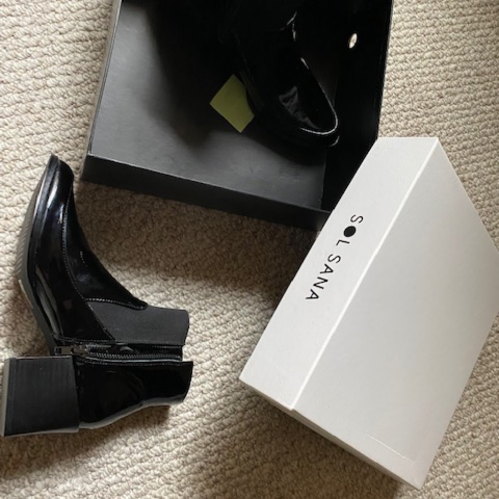 NEW Sol Sana patent Leather Boots